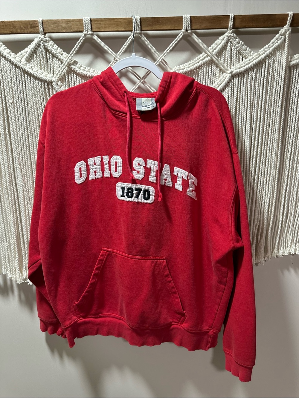 J. America Red "Ohio State 1870" Pullover Hoodie
